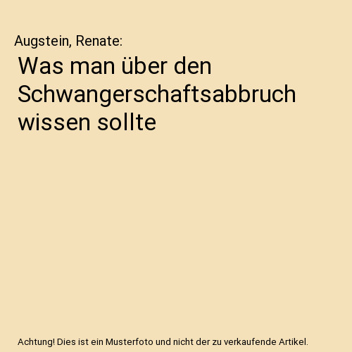Was man über den