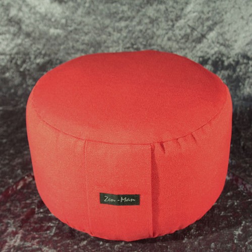 Cuscino yoga rosso federe