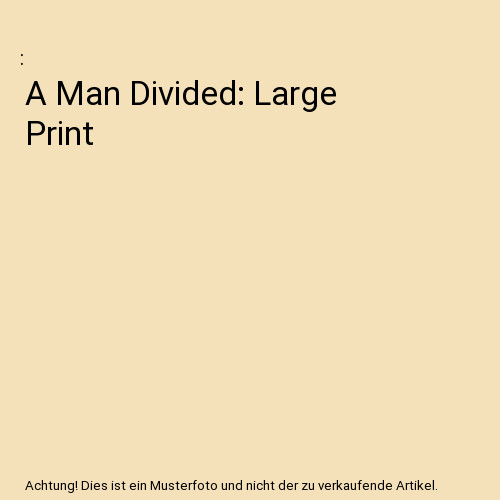 Man divided large print - large,