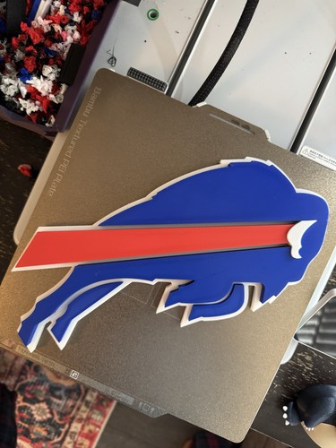 Buffalo bills logo wall - bills, art